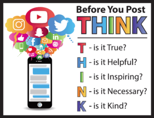 before you post think 